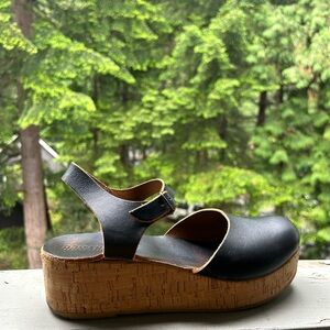 Bosabo French leather Mary Jane Clogs size 8 EU 39